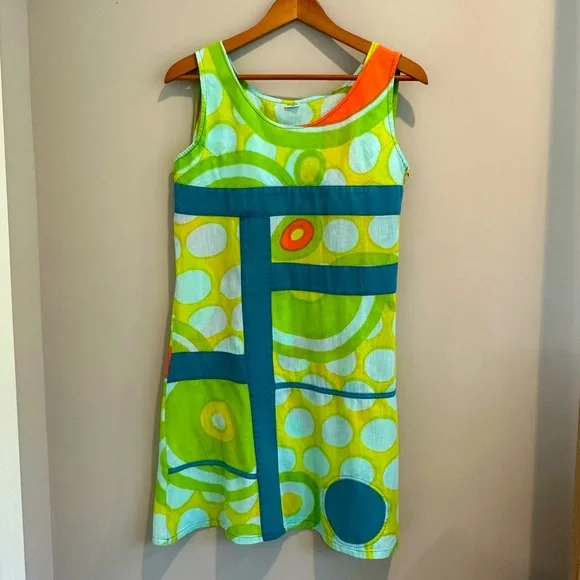 Retro Shift Dress | Color: Blue/Green | Size: M | Juliazclozet's Closet